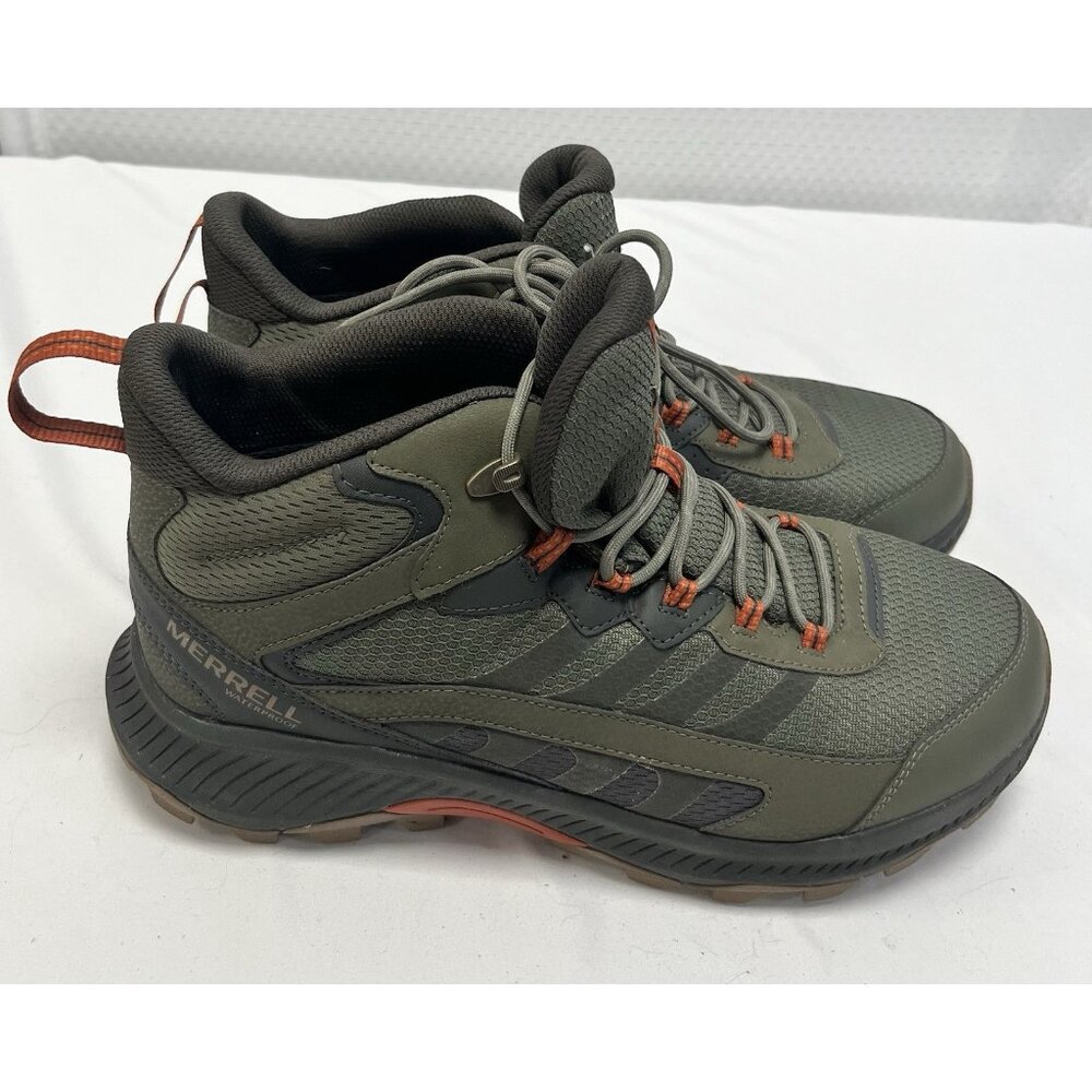 Merrell Speed Strike  Mid Waterproof Athletic Boots Shoes Men’s 12 W 🤍 - Picture 2 of 7